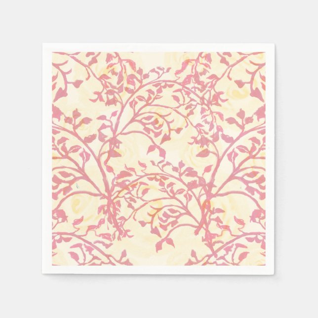 Papel Servilleta de postre retro con detalles de glasead (Anverso)