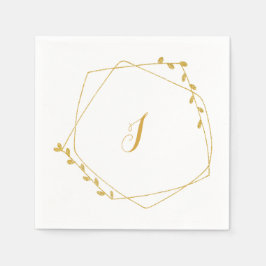 Papel Servilleta de recepción de boda inicial