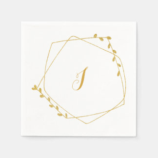 Papel Servilleta de recepción de boda inicial