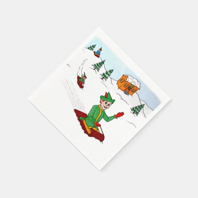 Papel Servilleta de Scooter el Elfo (Borde)