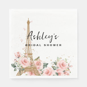 Papel Servilleta de tema de boda de París francesa