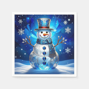 Papel Servilleta de vacaciones de copos de nieve de muñe