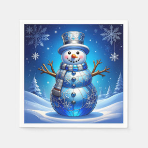 Papel Servilleta de vacaciones de copos de nieve de muñe