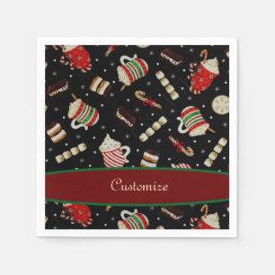 Papel Servilleta del café del navidad de Latte del caf