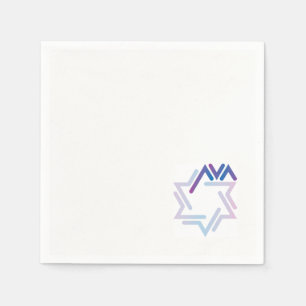 Papel Servilleta del cóctel de Mitzvah del palo de Ava