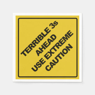 Papel Servilleta del fiesta del Rótulo de la