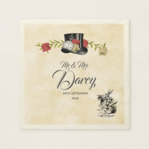 Papel Servilleta desechable Alicia en el país de las mar