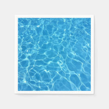 Servilleta desechable de agua azul