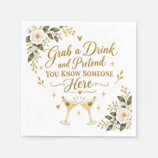 Papel Servilleta divertida para cóctel de boda