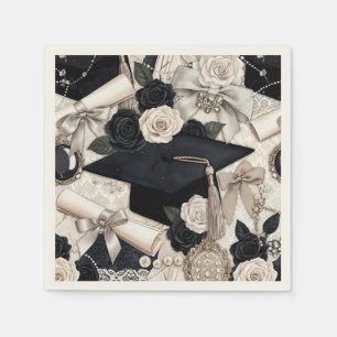 Papel Servilleta elegante de fiesta de graduación en bla