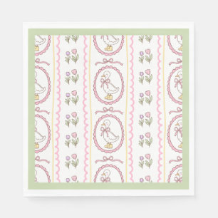 Papel Servilleta estándar para baby shower de Pink Goose