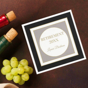 Papel servilleta fiesta de jubilación personalizada