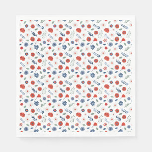 Papel Servilleta floral patriótica de SA Americana de