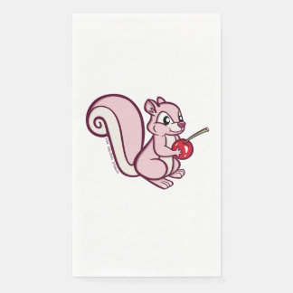 Papel Servilleta larga de ardilla rosa