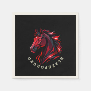 Papel Servilleta para Fiesta de Caballo BlazeForge
