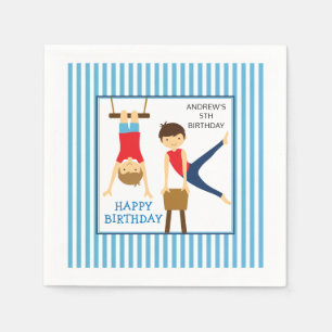 Papel Servilleta para fiesta de cumpleaños de gimnasia p