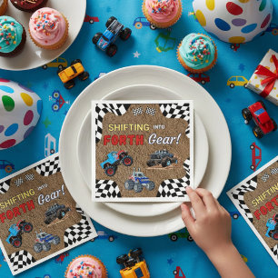 Papel Servilleta para fiesta de cumpleaños número 4 de c