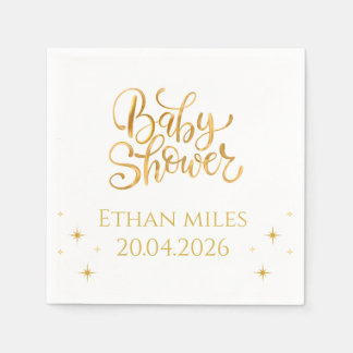 Papel Servilleta Personalizada de Baby Shower con Nombre