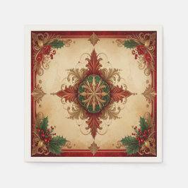 Papel Servilleta Roja Decorativa de Fiesta