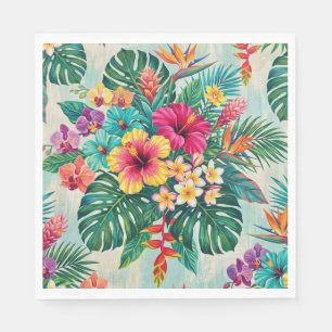 Papel Servilleta Tropical Flor de Aloha
