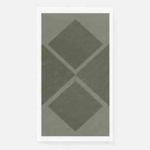 Papel Servilleta verde de musgo geométrico – Estilo de d