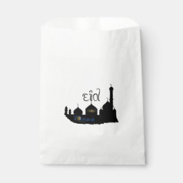 Papel Silhouette de la Mezquita Eid Mubarak - Bolsa de F