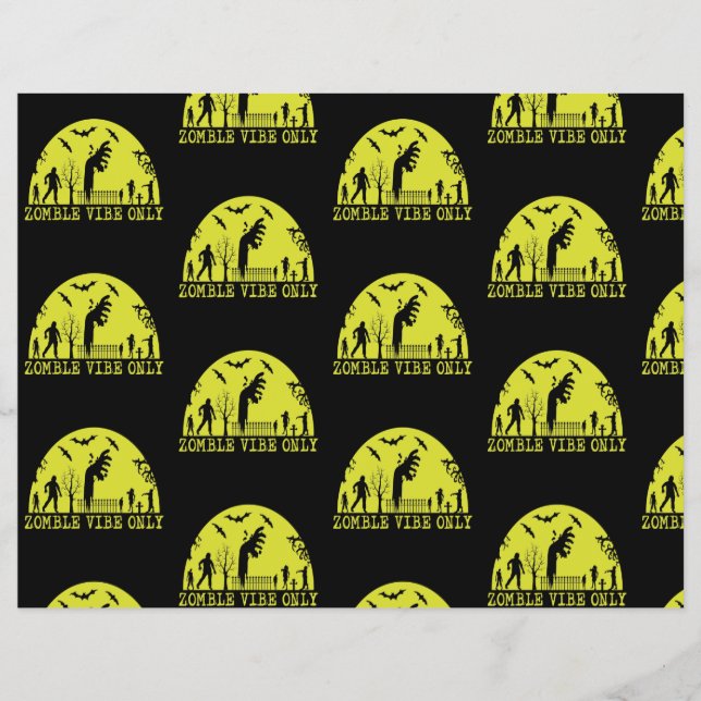 Papel sólo de cuadernillo para las vibes zombis (Frente)