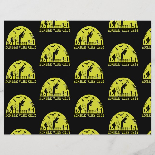 Papel sólo de cuadernillo para las vibes zombis (Frente)