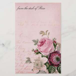 Papel subió vintage de los efectos de escritorio