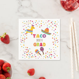 Papel Taco sobre una servilleta graduada de Fiesta - Bla