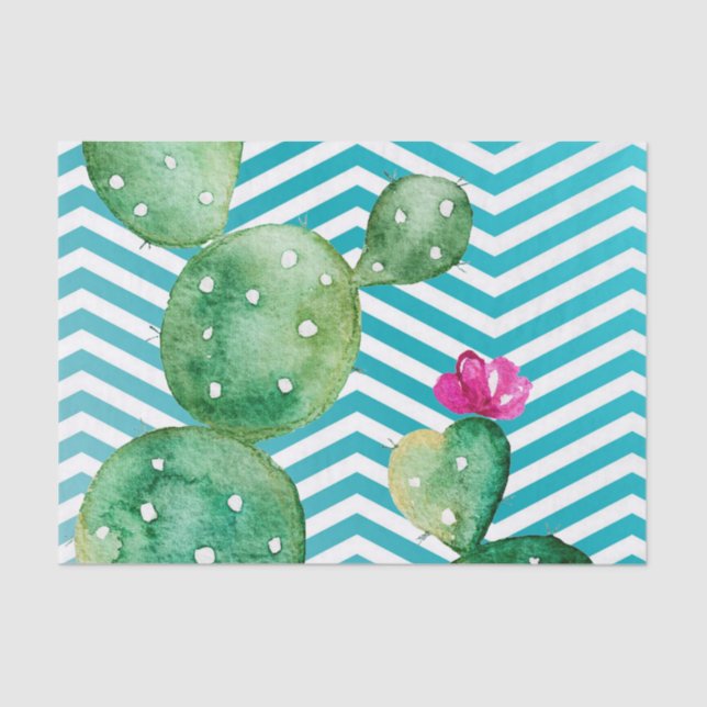 Papel tapicería Boho Cacti Cactus Sucultor (Anverso)