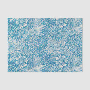 Papel tapicero Azul Marfil William Morris Floral