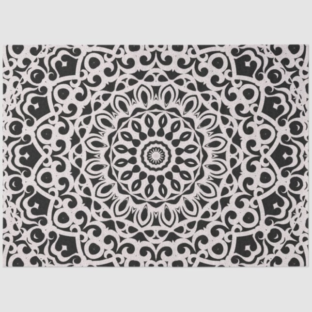 Papel tapicero Tribal Mandala G385 (Anverso)