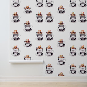 Papel tapiz de papel de pared para café