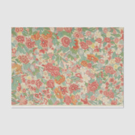 Papel tapiz William Morris Naranja Floral