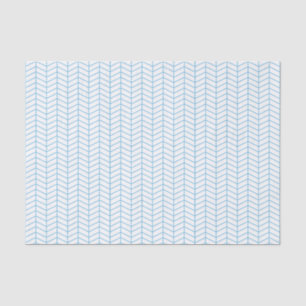 Papel tapón Chevron - Azul claro en blanco