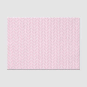 Papel tapón Chevron - Blanco sobre rosa claro