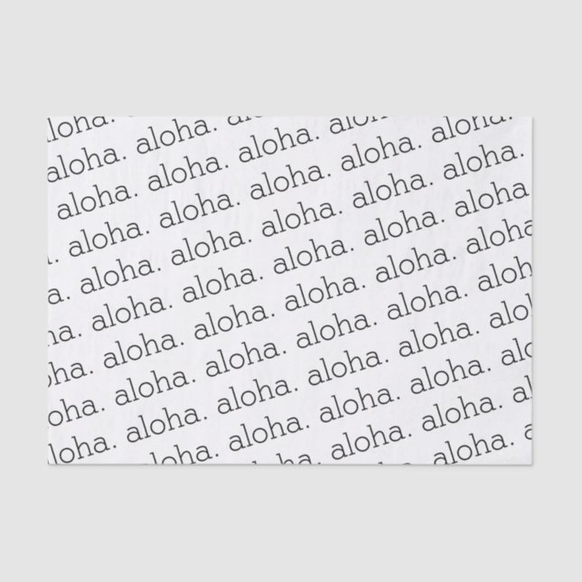 Papel tapón de Aloha (Anverso)