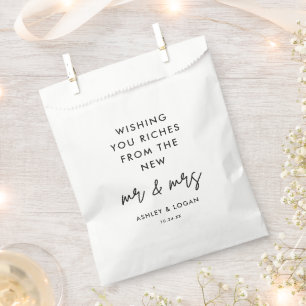 Papel Te deseo una bolsa de Boda de boletos para favorit