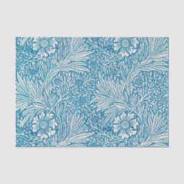 Papel Tejido Azul Marfil William Morris Floral