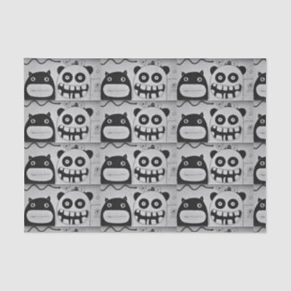Papel Tejido de 10 lb, FELIZ MONSTRUO NEGRO Y BLAN