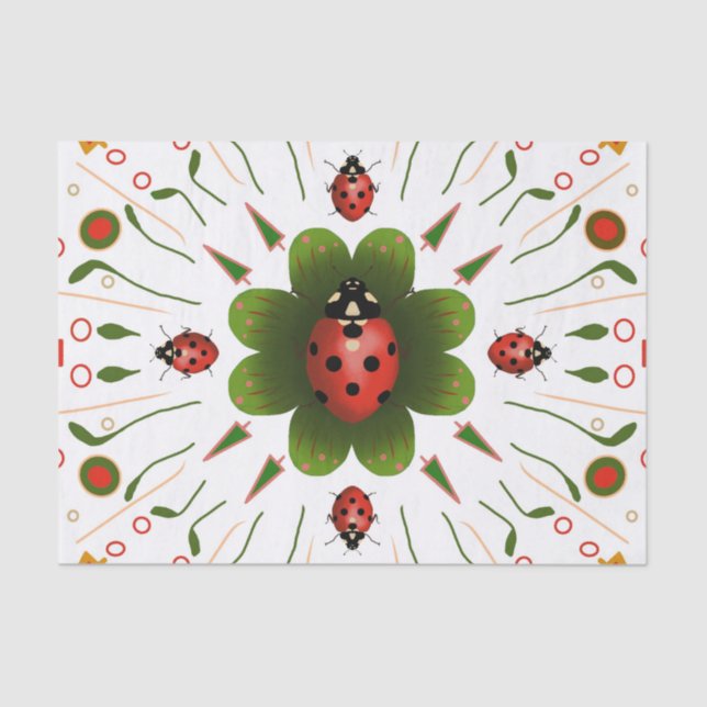 Papel Tejido De Ladybug (Anverso)