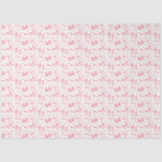 Papel Tejido de puntos y arcos rosados