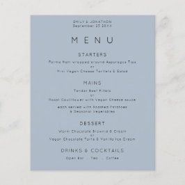 PAPEL | Texto simple Boda azul turbio