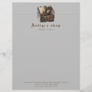 Papel timbrado antiguo de Steampunk