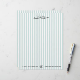 Papel Timbrado de Rayas de Resort de California