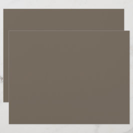 Papel timbrado marrón minimalista | Papelería mode