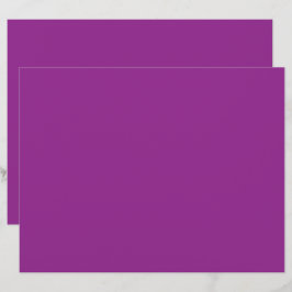 Papel Timbrado Morado | Marca Comercial Elegante