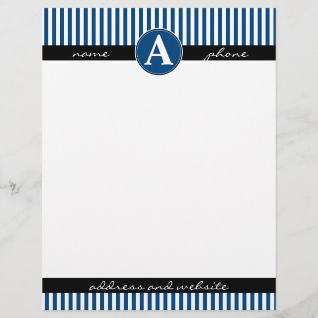 Papel timbrado, personalizado y monograma (Anverso)