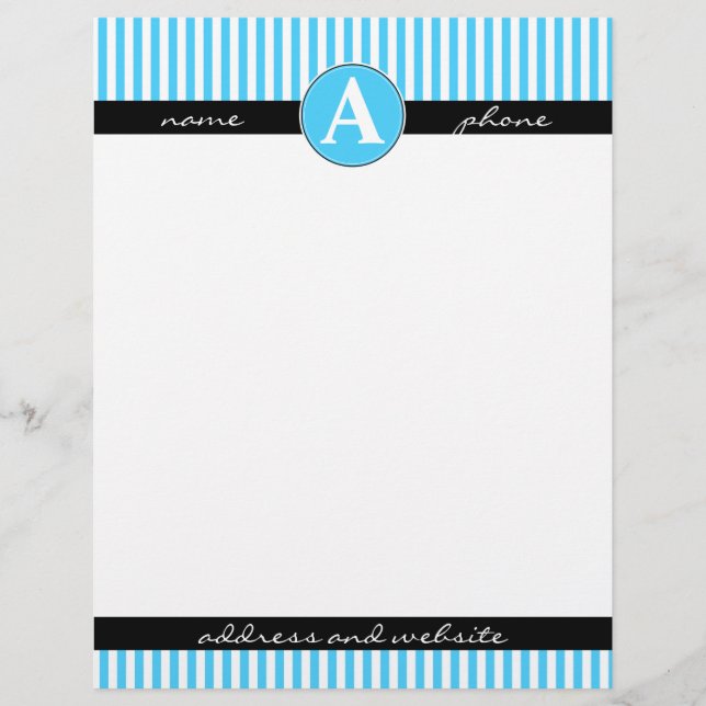 Papel timbrado, personalizado y monograma (Anverso)